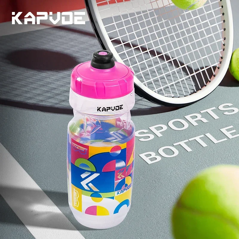 

Kapvoe Water Bottle Bicycle Bottle MTB Cycling Road Bike Water Bottle Outdoor Sports Plastic Portable Large Capacity 610ML
