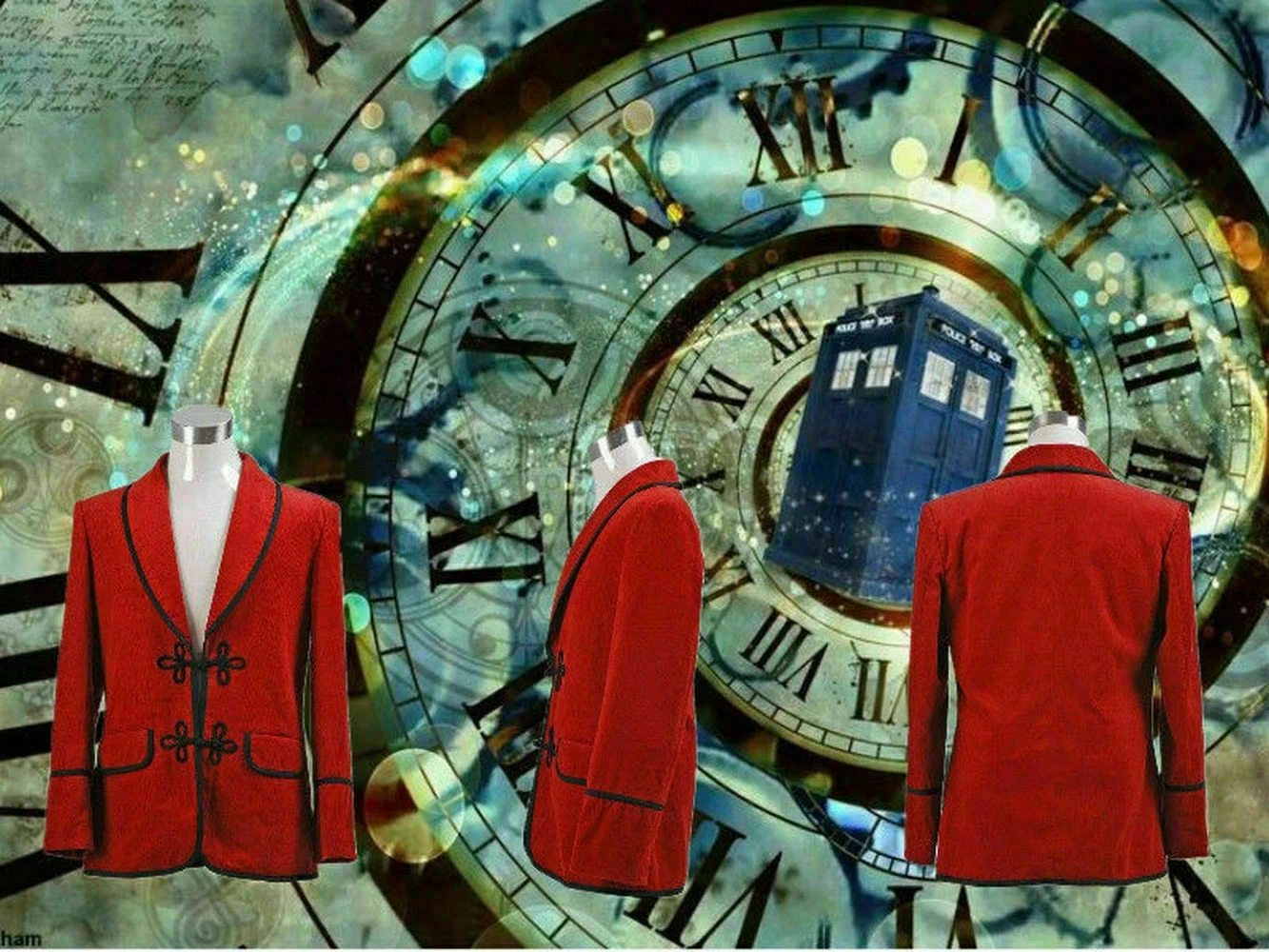 

NEW Doctor Who Third 3th Doctor Red Jacket Cosplay Costume