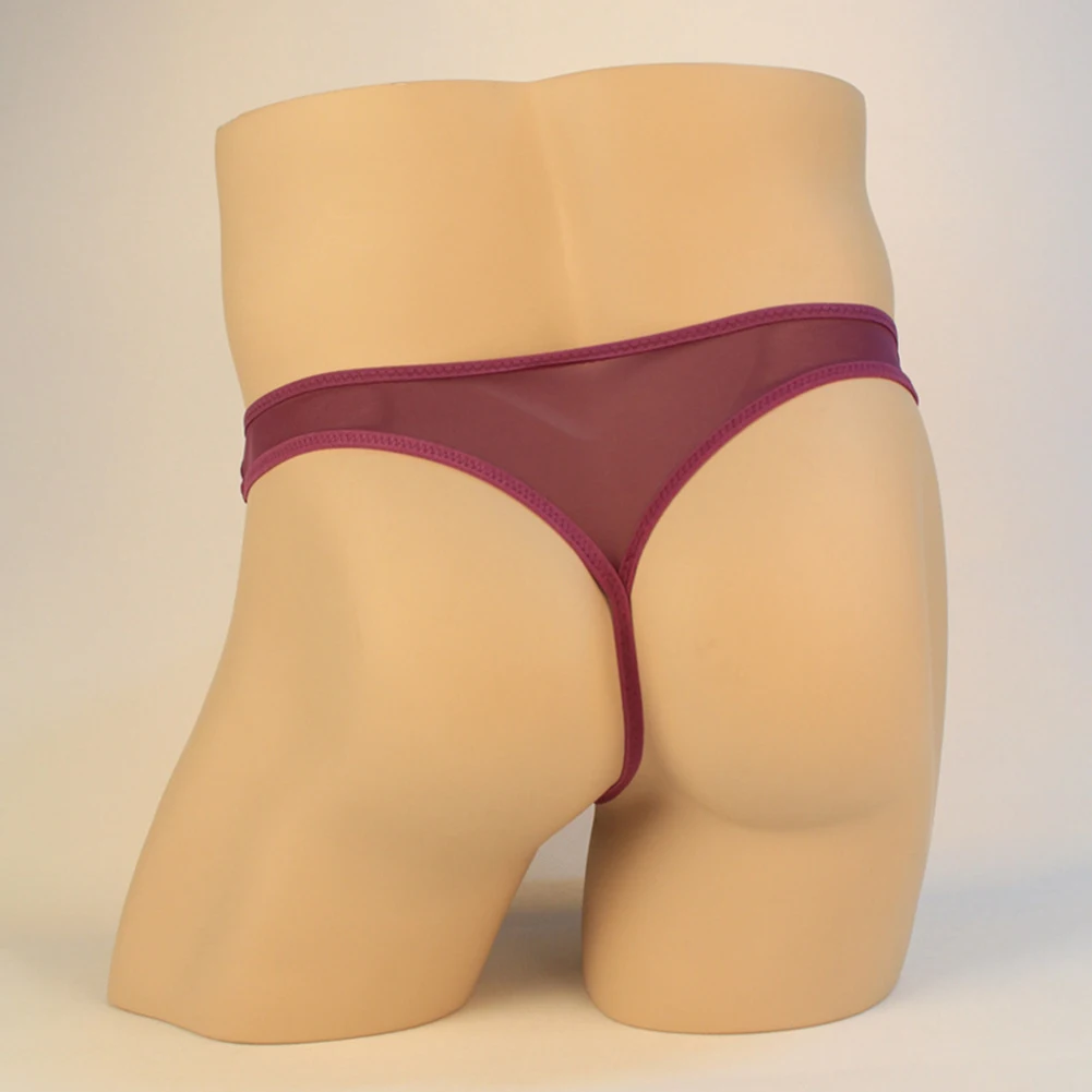 Men Sexy Transparent Male Sexy Panties G-String Thong Ultra-thin See Through Soft T-back Low Rise Underwear For Hot Man Panties