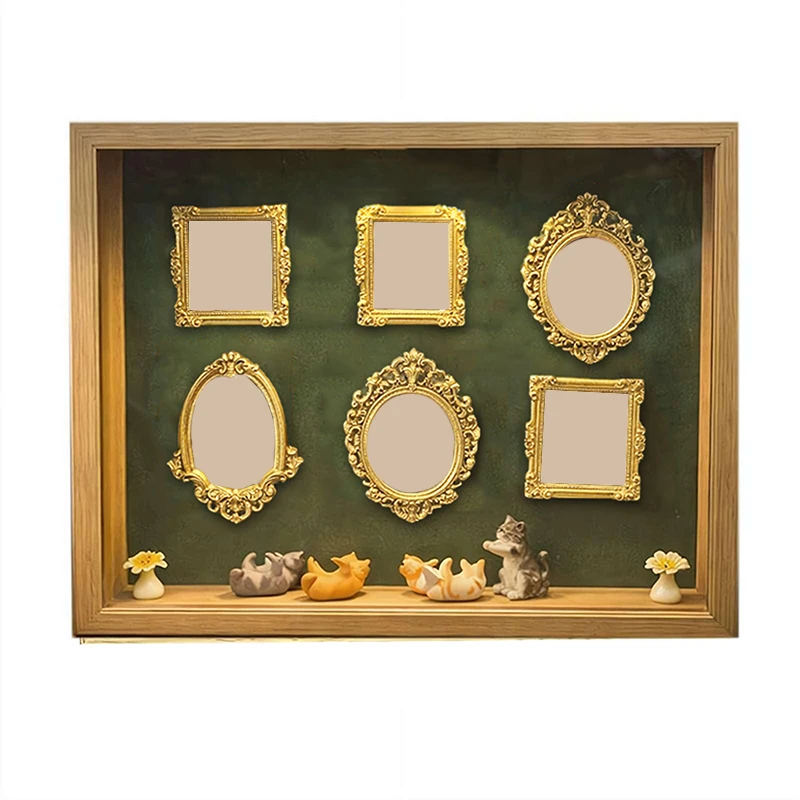 DIY Cat Silhouette Museum Box, LED Light Photo Display Case