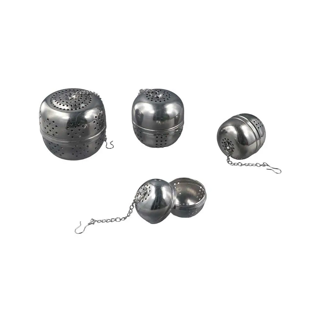 High Temperature Resistance Stainless Steel Hanging Type Kitchen Seasoning Ball Filtering Tennis Ball Tea Leak Mesh Tea Infuser