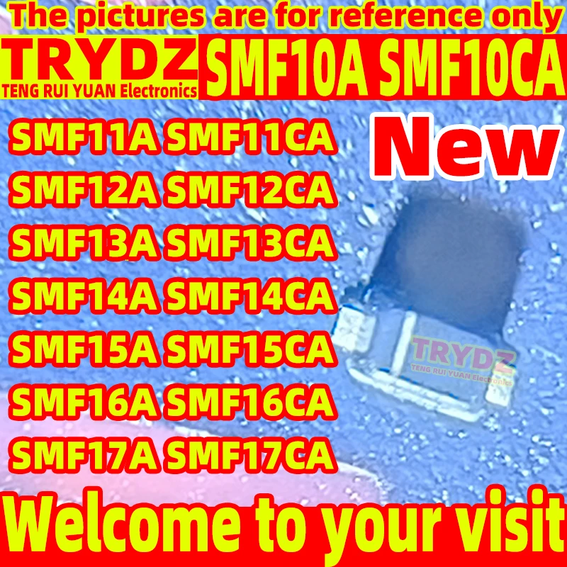 500-50pcs SMF10A SMF10CA SMF11A SMF11CA SMF12A SMF12CA SMF13A SMF13CA SMF14A SMF14CA SMF15A SMF15CA SMF16A SMF16CA SMF17A 17CA