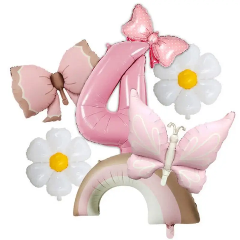 Neue Schmetterlings-Themen-Geburtstagsparty-Artikel: Schmetterlings-Tischgeschirr, Teller, Becher, Servietten, Tischdecke, Party-Deko, Ballons, Papa-Armband – Detail 34