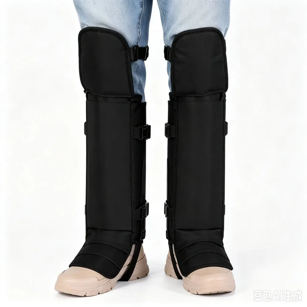 Knee High Leg Gaiters Snake Bite Protection Adjustable Shielding Gaiters Scratch-Proof Waterproof Leg Guards Lawn