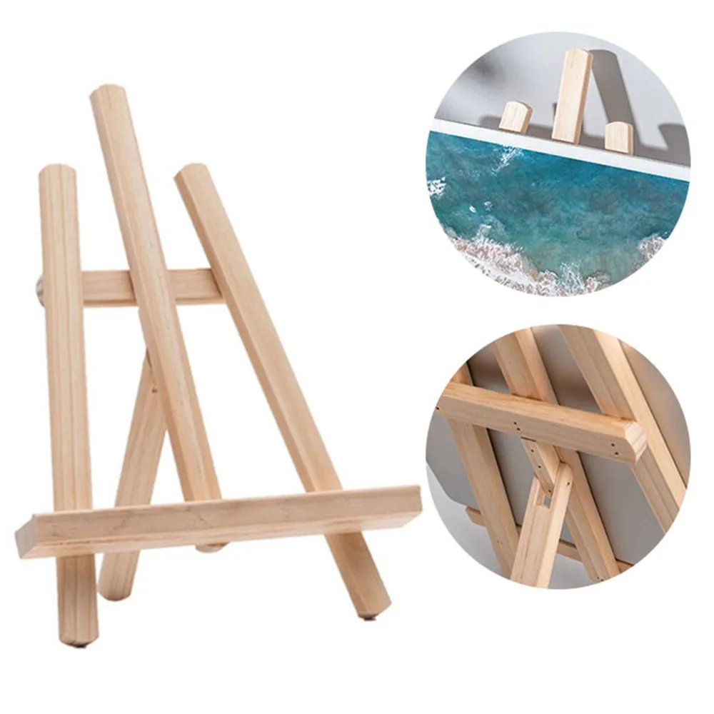 Portable Wood Color Wooden Tablet Stand Wood 29*18cm Tablet Holder for Desk Foldable Tablet Holder Wedding Table Card