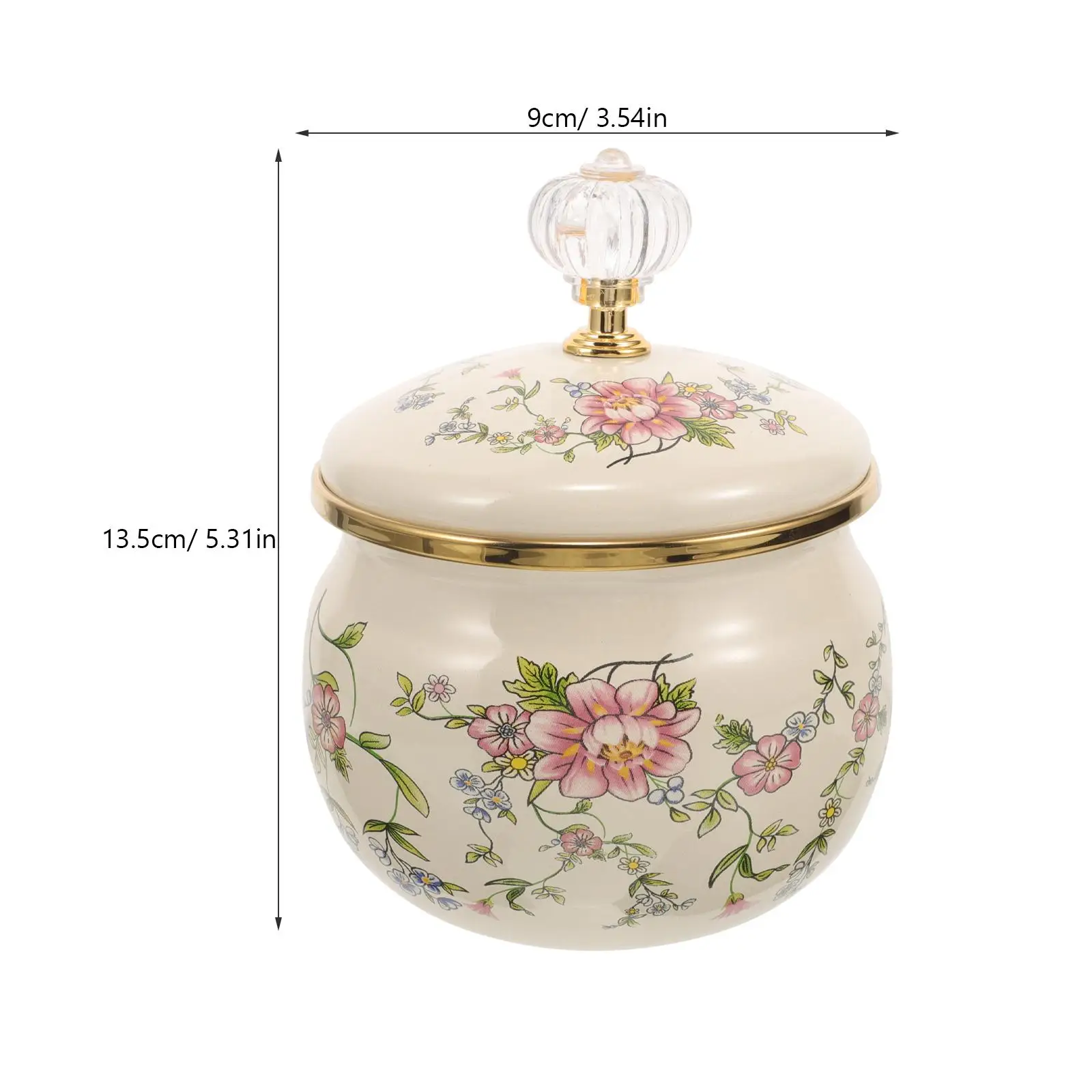 Coffee Can Enamel Spice Jar Food Containers with Lids Canister Salt Sugar jar enamel Storage Canister Kitchen gadgets Spice Jar