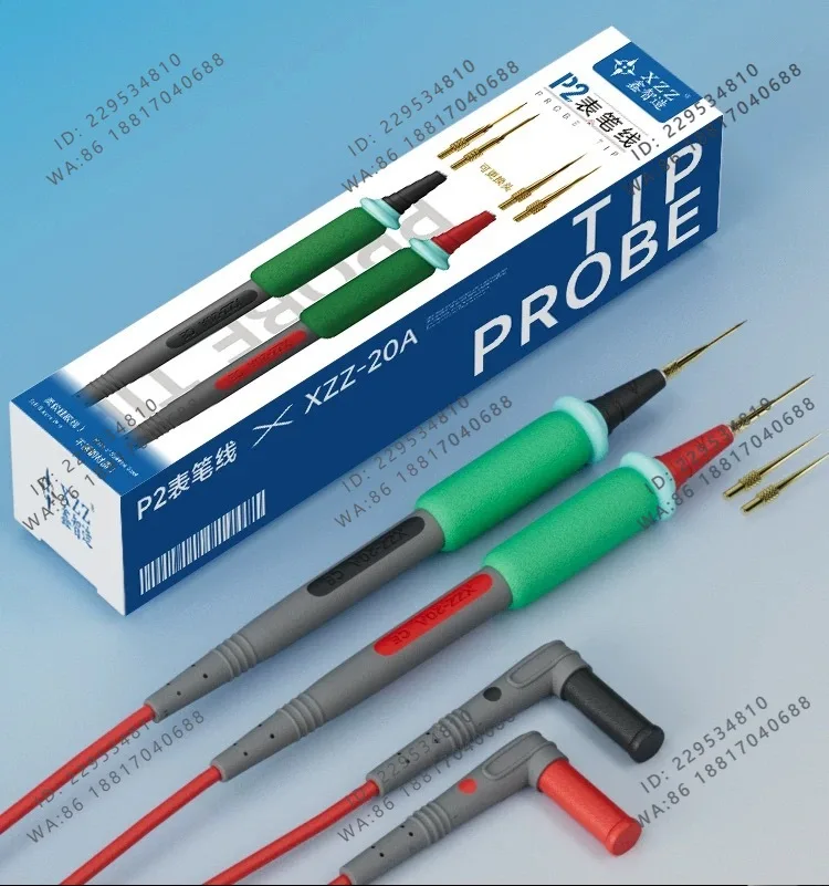 XZZ XINZHIZAO P2 Extra Sharp Multimeter Probe Tip 1000V 20A Super Conducting Universal Pen Replaceable
