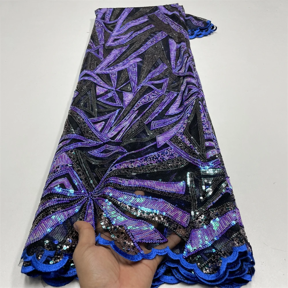 

African Lace Fabric 2024 High Quality Lace Hot Sale Embroidery French Tulle Lace Fabric Nigerian Lace Fabric For Wedding Dress