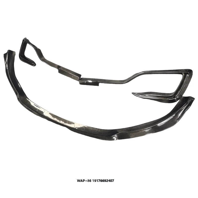Carbon Fiber Car Front Bumper Splitter Spoiler for Ghibli ASPEC 2014-2016 Body Kit Car Accessories