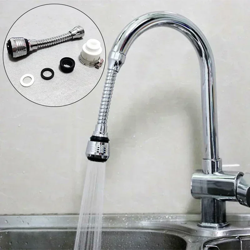 Flexible Bathroom Water Faucet Head Replacement Sprayer Shower Kitchen Sink Tap  Extender Universal Connector Bathroom Tools