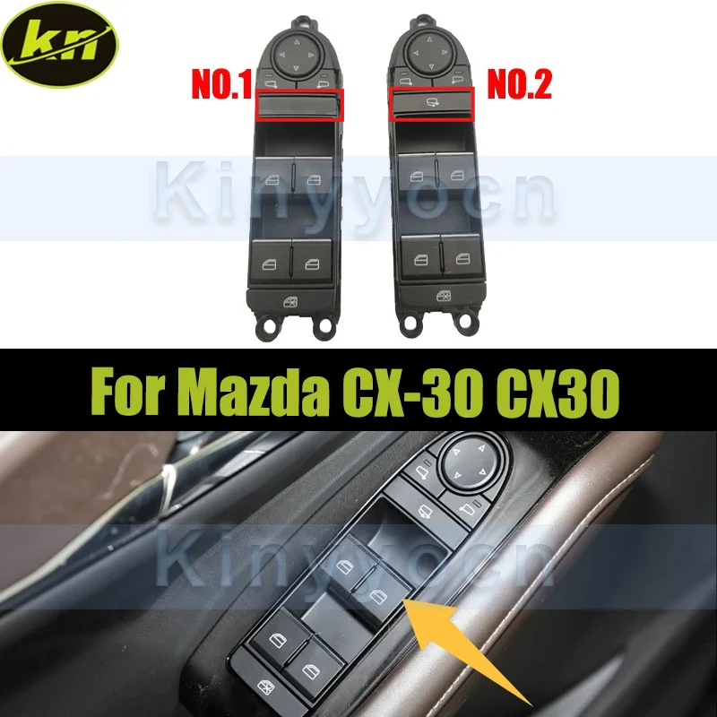 

Переключатель стеклоподъемника передней левой двери для Mazda CX-30, электрическая кнопка управления стеклоподъемником BELM-66-350 BELN-66-350