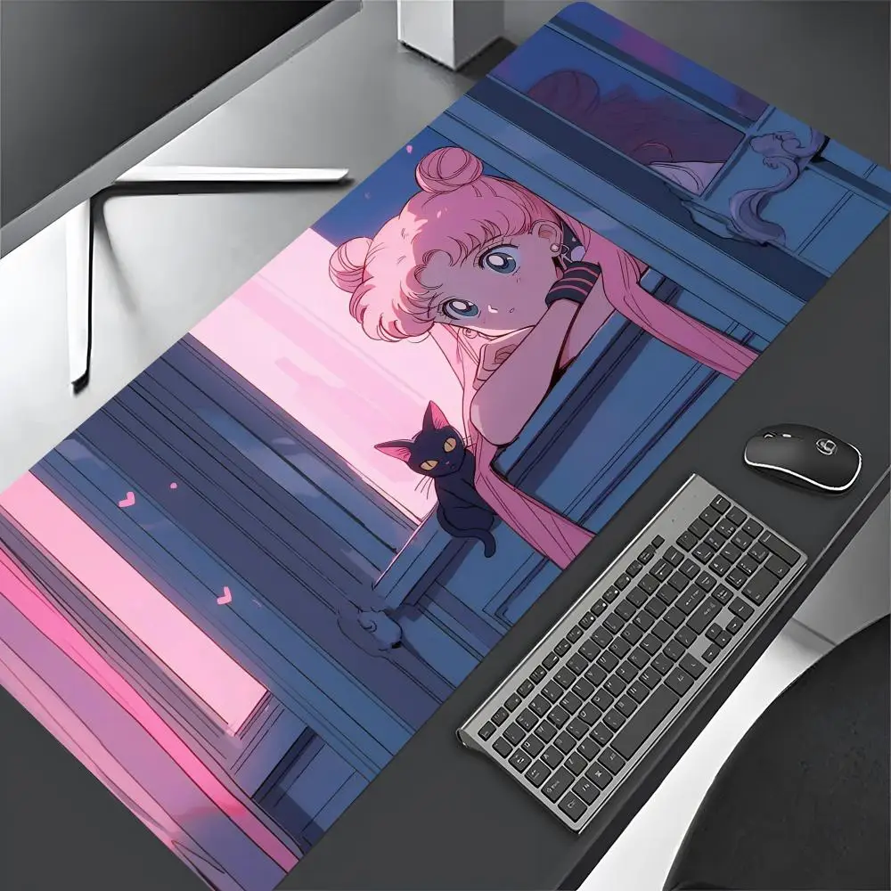 S-Sailor M-Moon Mouse Pad Gaming Mousepad Large 900x400mm MouseMat Gamer Mause game player Carpet PC Desk