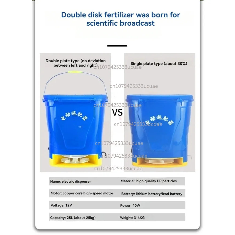 25L Granular Fertilizer Applicator Agricultural Fertilizer Top Dressing Device Fertilizer Machine Multifunctional Seeding Machin