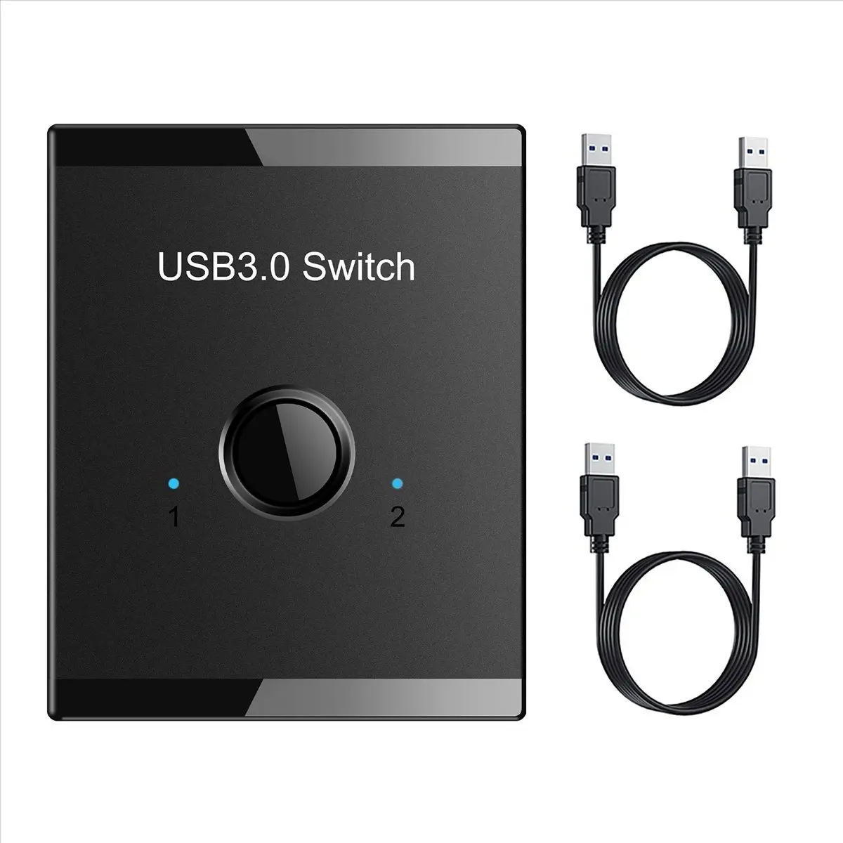 N86R USB Switch KVM USB HUB 3.0 Switcher KVM Switch for PC Keyboard Mouse Printer 1 PC Sharing 2 Devices USB Switch