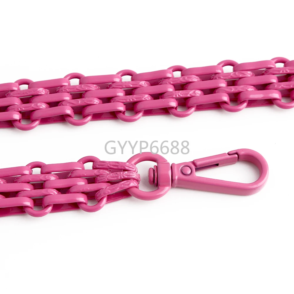 2/5PCS 30-60-100-120cm 17mm Pink Iron Five-row Decorative Extension Chain For Bag Shoulder Strap Purse Replacement Accessories