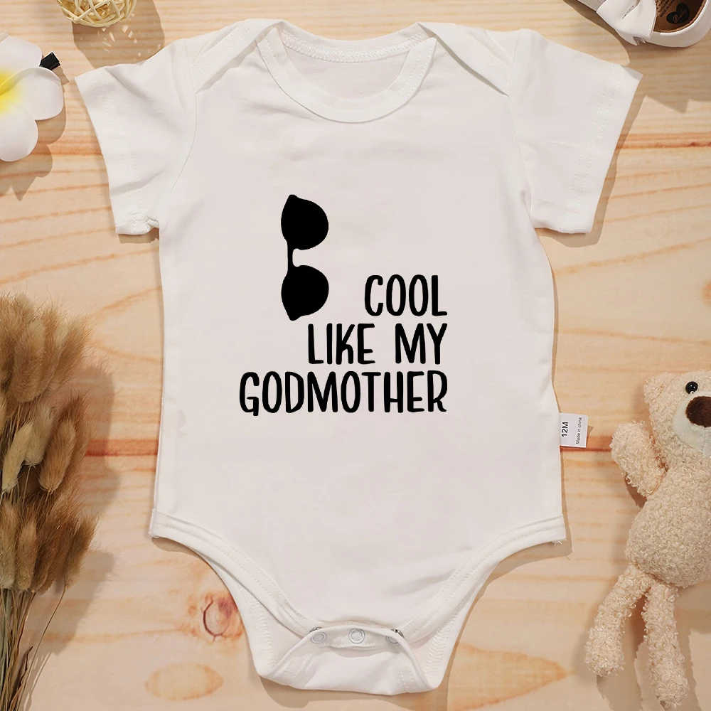 Aesthetic Baby Girl Clothes Onesie Cartoon Cool Like My Godmother Cozy CottonToddler Jumpsuit Pajamas Kawaii Harajuku Bodysuit