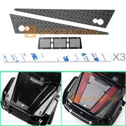 1 Set Simulation Metal Cover Skid Plate Hood Decorative Piece for 1/10 RC Crawler Car Traxxas TRX4 G500 TRX6 G63 Diy Parts