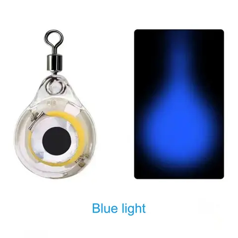 5/10 st Mini Fiskebete Ljus LED Djup Drop Undervattensögonform Fiske Bläckfisk Fiskebete Lysande Bete för att Attrahera Fisk 8 best sales LED-bete - №2
