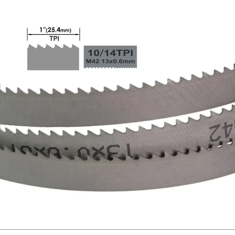 Imagem -06 - Bi-metal Corte Fita Viu Lâminas Lâminas de Serra 1140 1140 mm 1140 mm 13 mm 065 mm 12 Tpi 10 14 Tpi 14 18 Tpi Peças M42