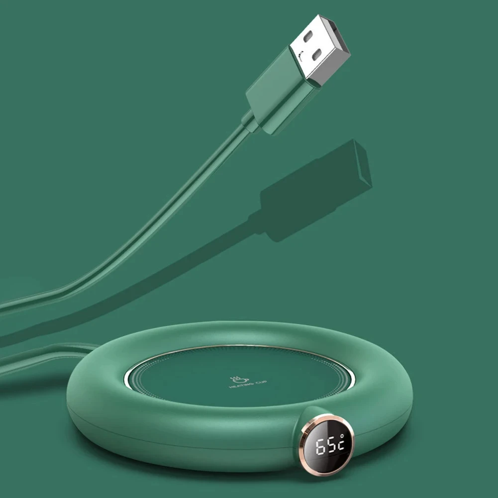 USB 가열 코스터, 항온 코스터, 3 속도 조절, 시간 제한 절연 및 가열 패드