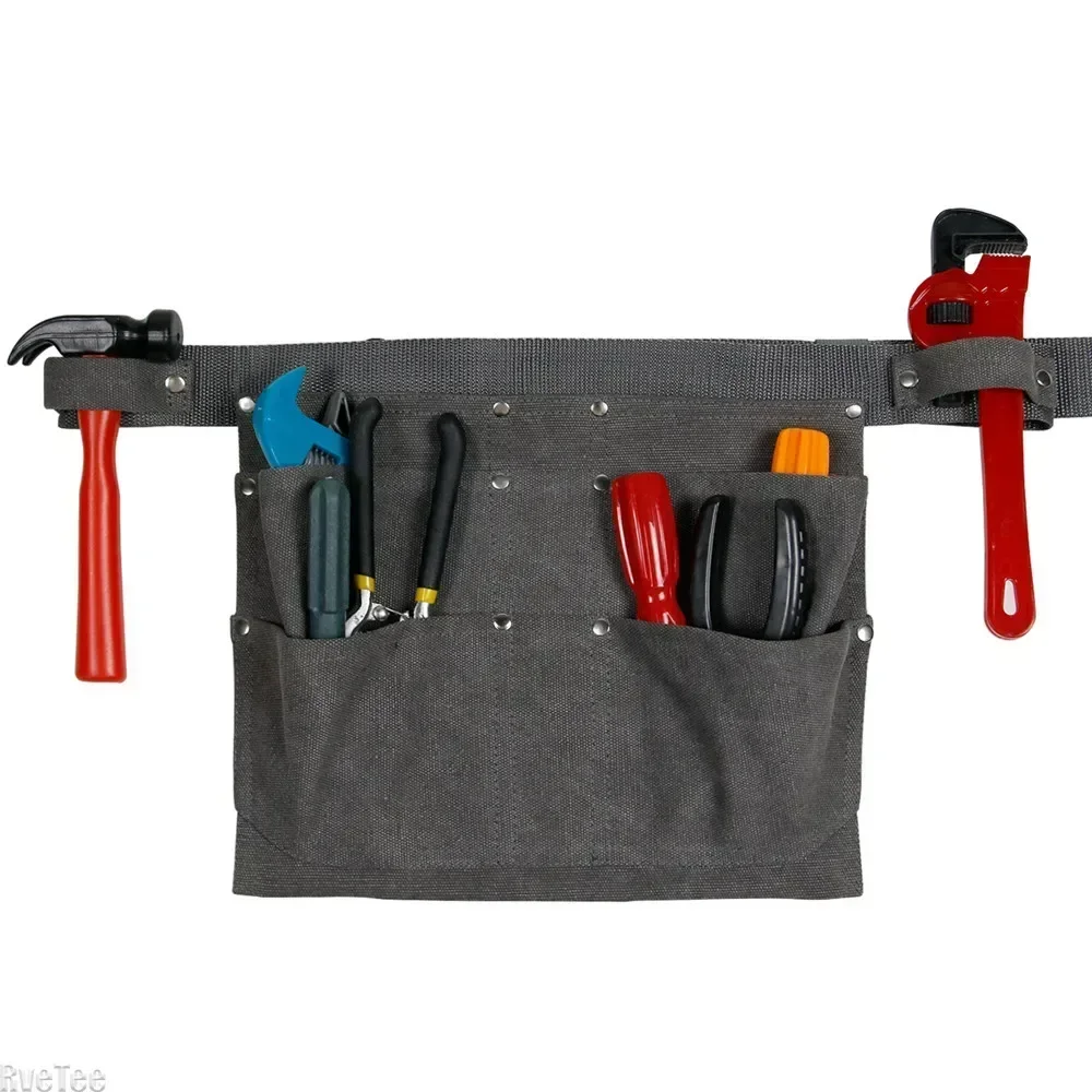 

Woodworking Canvas High-quality Garden Tool Multi-pocket Waist Electrician Bag Organizer Garden Tool Bag