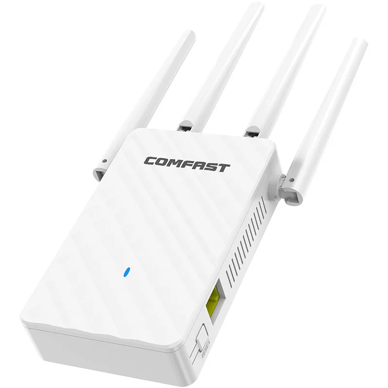 COMFAST 300Mbps WiFi Repeater Draadloze Signaalversterker 2.4G WiFi Versterker Router 4 Antenne Lange Afstand Signaalversterker Voor Thuis