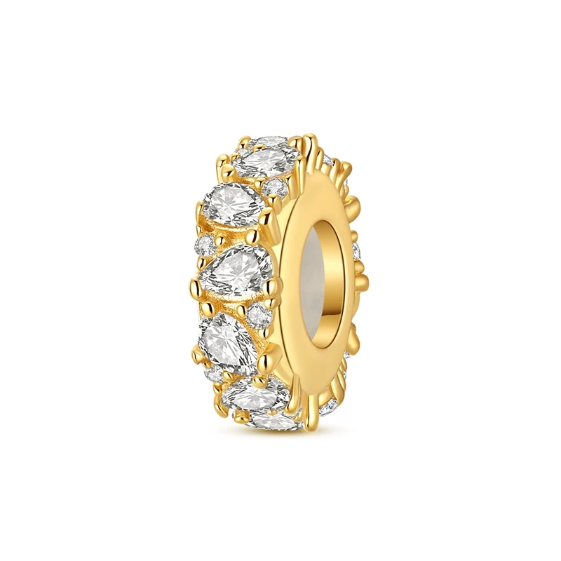 Original-Charm-Perlen aus 925er-Sterlingsilber, goldener Leopard, Glühwürmchen, Schmetterling, Heißluftballon-Perlen, passend für DIY-Armbänder, edler Schmuck