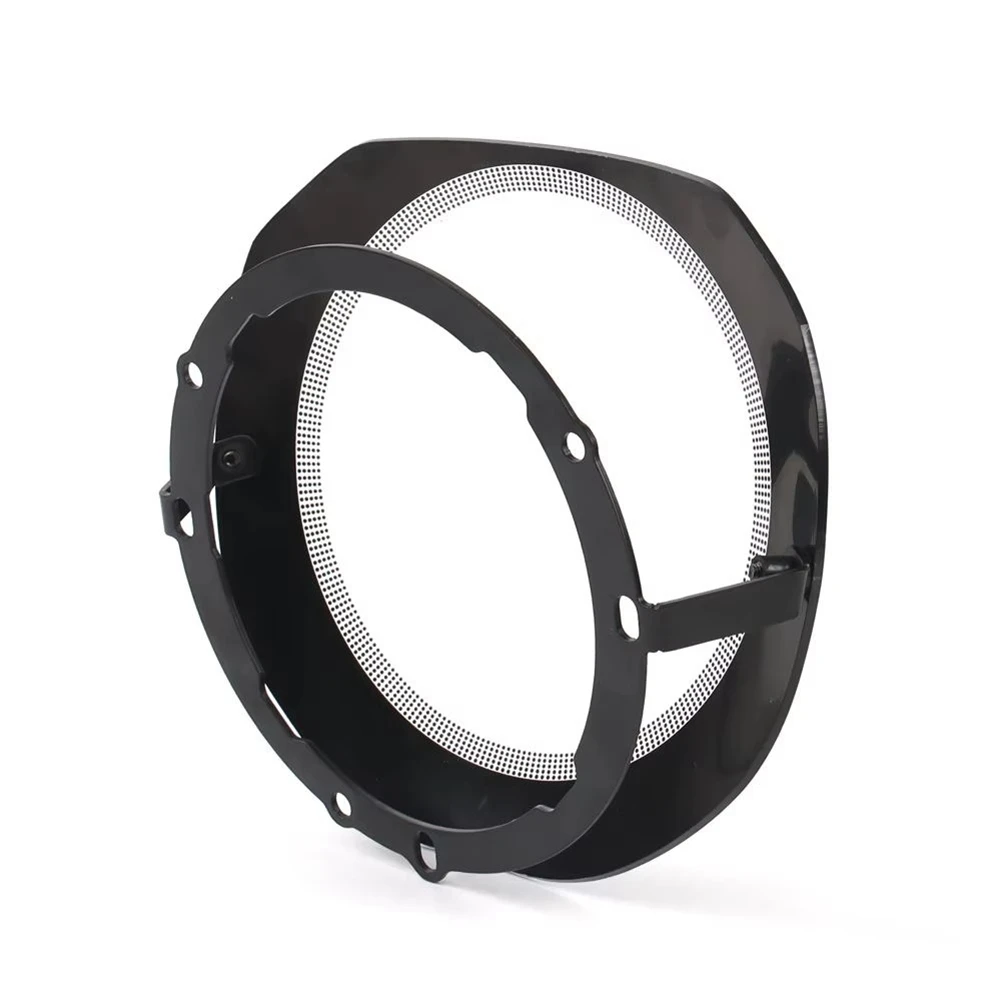 Super Sale Motorcycle Auxiliary Light Protection Headlight Cover for Harley Softail Low Rider ST El Diablo FXRST FXLRST Transpar