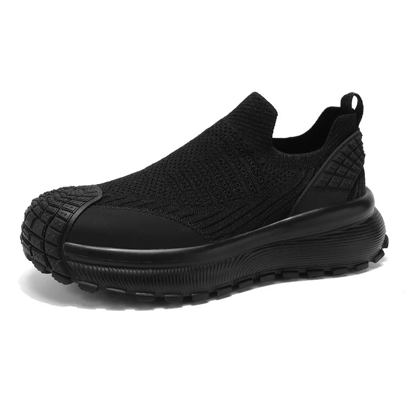 2026 Men's Casual Breathable Mesh Thin Single Shoes for Younth to Step On Height Increase Daddy Shoe Thick Soled Driving Walking