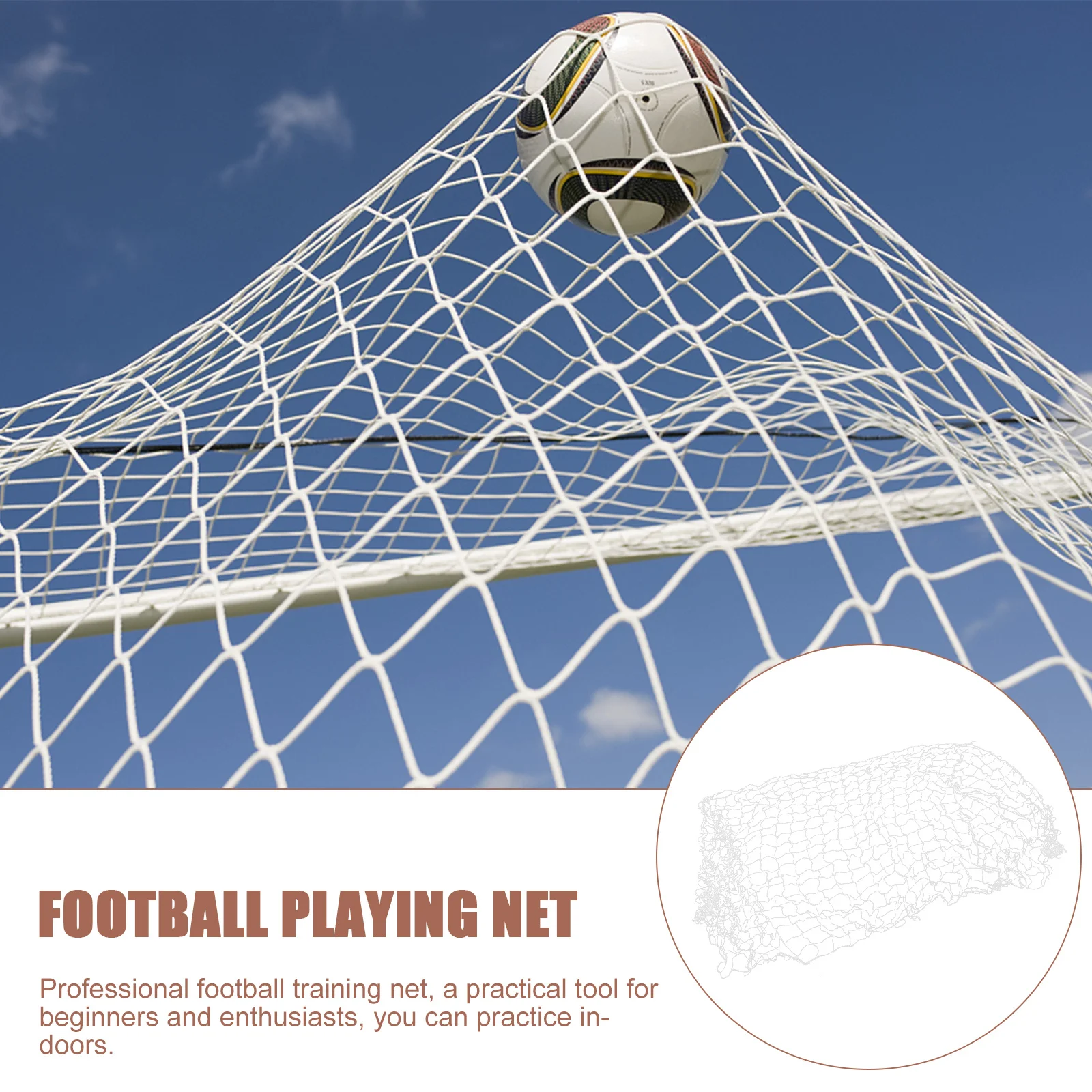1 paire de filet d'entraînement de Football, filet de pratique pratique pour jeux de Football dans le jardin, accessoires de Football, cadeau pour les footballeurs