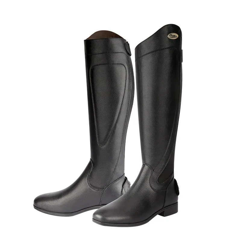 Equipamento Equestre para Adultos Botas Long High Barrel Knight, Botas de Competição