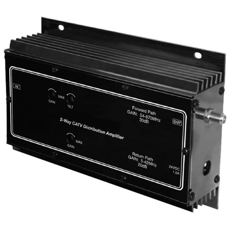 High Quality Stable Product Wall Mount CATV Signal Audio/Video AV 2-Way Distribution Amplifier