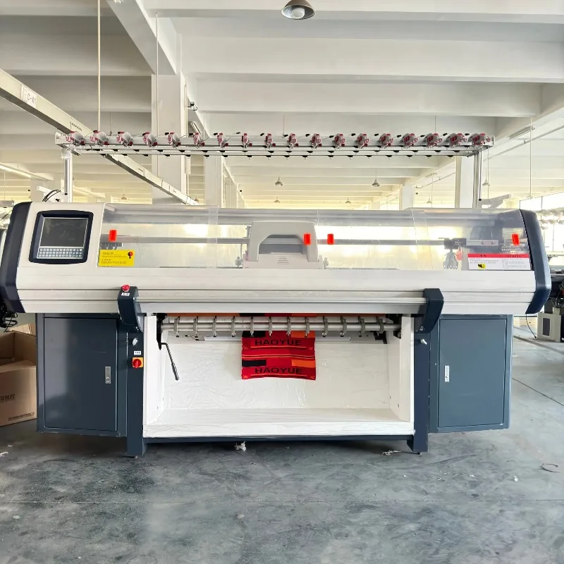 Popularna komputerowa maszyna dziewiarska płaska, przemysłowa maszyna do swetrów wełnianych, maszyna dziewiarska intarsia