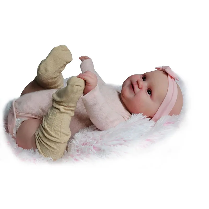 

49CM Doll Maddie Soft Body Cuddly Baby Doll Lifelike Skin Multiple Layers Painting Art Doll with Cotton Body