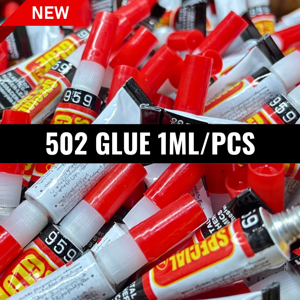 10/20/50pcs Liquid Super Glue Wood Rubber Metal Glass Cyanoacrylate Adhesive Stationery Store Nail Gel 502 Instant Strong Glue