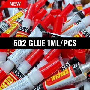 10/20/50pcs Líquido Super Glue Madera de goma de metal Cyanoacrilato Adhesivo Story de papelería Gel de uñas 502 Glue fuerte instantáneo 6 mejores ventas 502 Glue - №5