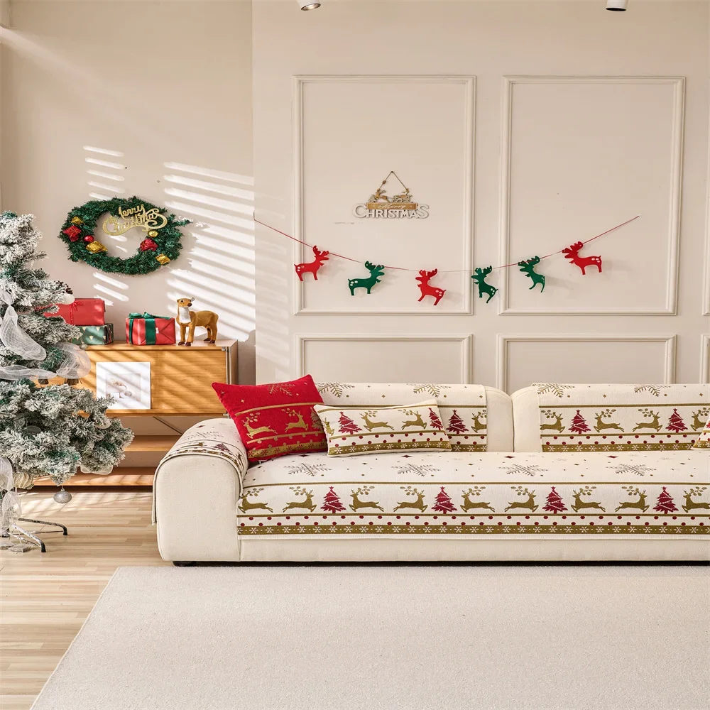 Sofa Cushion New Style Imitation Cotton and Linen All-season Anti-slip Cross-border Sofa Cover Full-cover Sofa Scarf