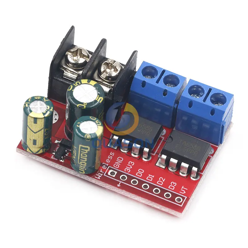 H Bridge Remote Control 5A 3V-14V Dual DC Motor Drive Module Voltage Reverse PWM Speed Regulation Double Super L298N 5AD