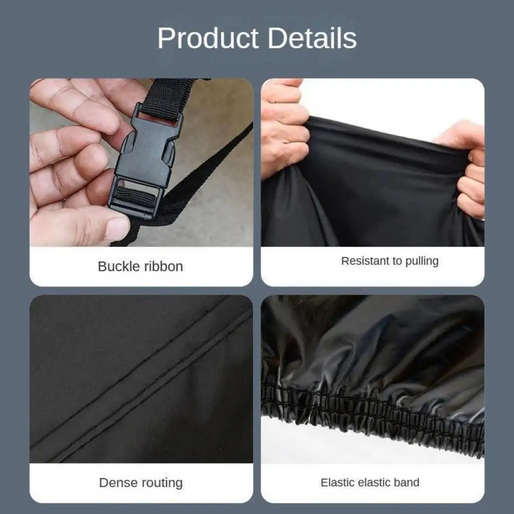 Full Motorcycle Cover Waterproof Sunproof Anti Dust 190T Oxford Cloth Shield For Outdoor Motorbike Scooter Storage Gear