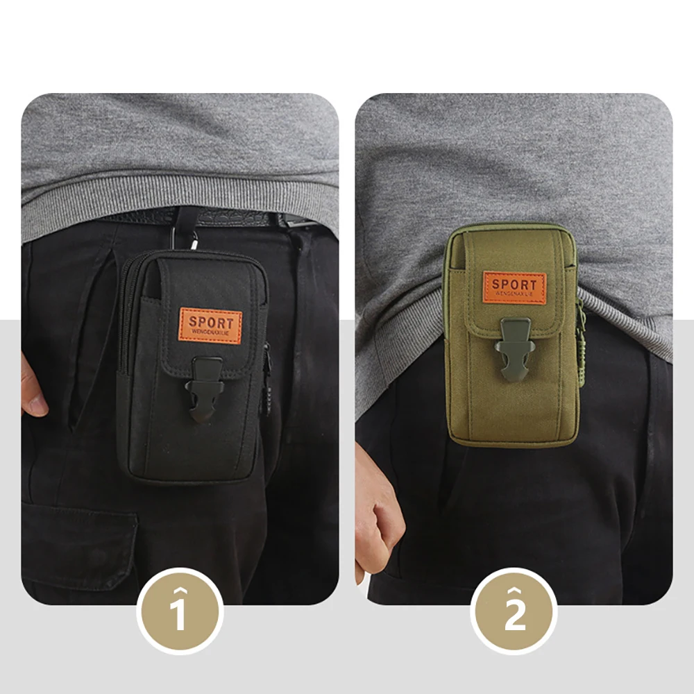 Man Belt Pouch Mobile Phone Bag, Phone Holster Bag,Mountaineering Waist Pack Storage Bag,Suitable for office workers