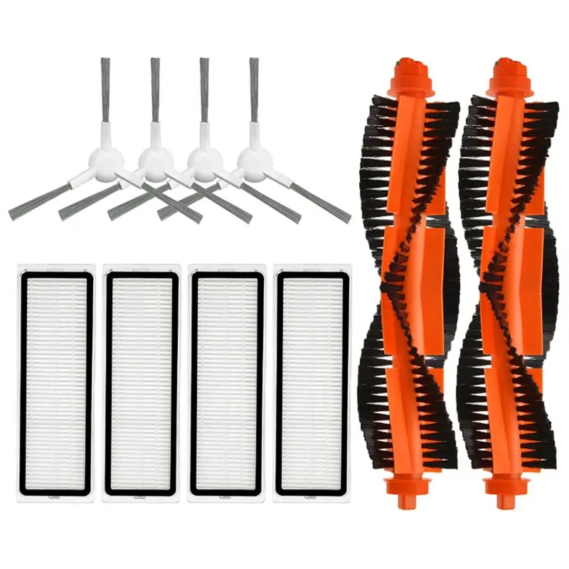 

Аксессуары для робота-пылесоса Xiaomi Robot Vacuum S40C / E101: основная и боковая щетки, моющиеся и многоразовые HEPA-фильтры