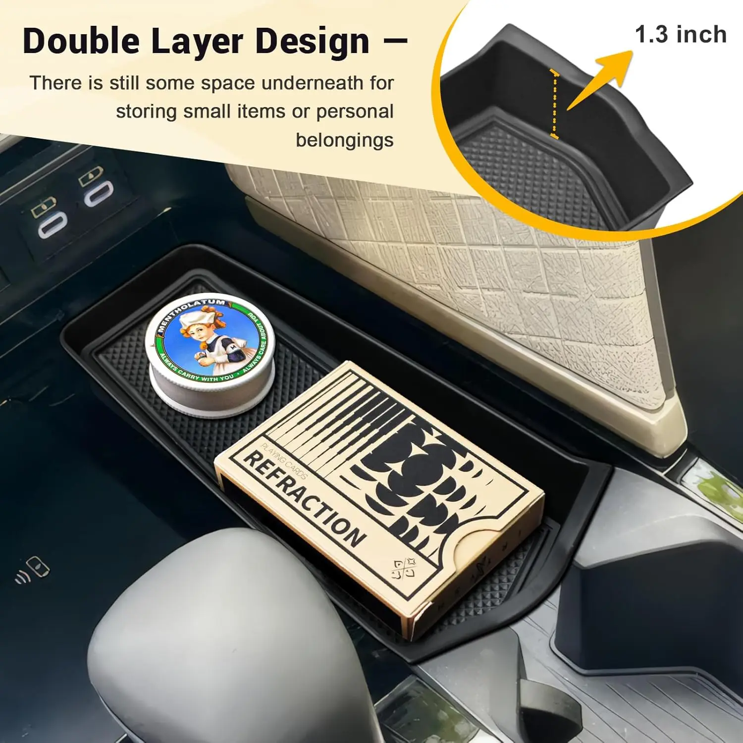 

Kptidy Center Console Organizer Tray For 2025 Toyota Camry Accessories Gear Shifter Right Front Side Middle Console Organizer