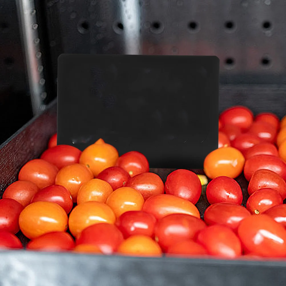 15pcs Food Label Convenient Price Stand Display Sign Mini Basket Bin Abs Shelf Labels