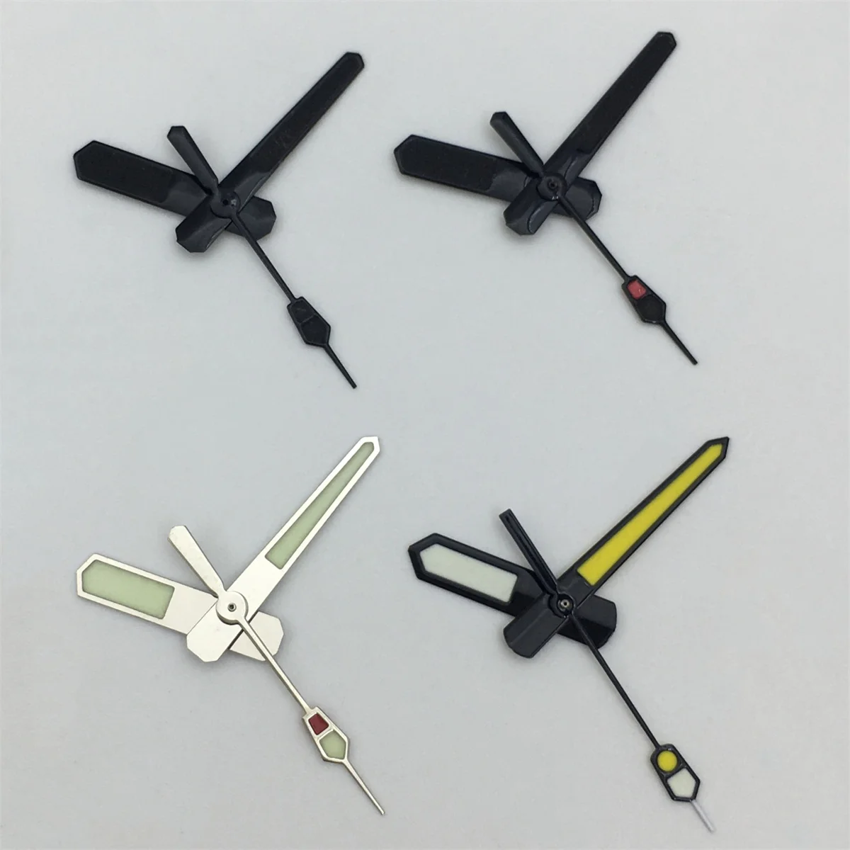 Jam tangan emas tangan NH35 pistol emas mawar perak jam tangan untuk NH34 NH35 NH36 NH38 NH39 NH70 NH72 gerakan jam tangan bercahaya hijau pointer