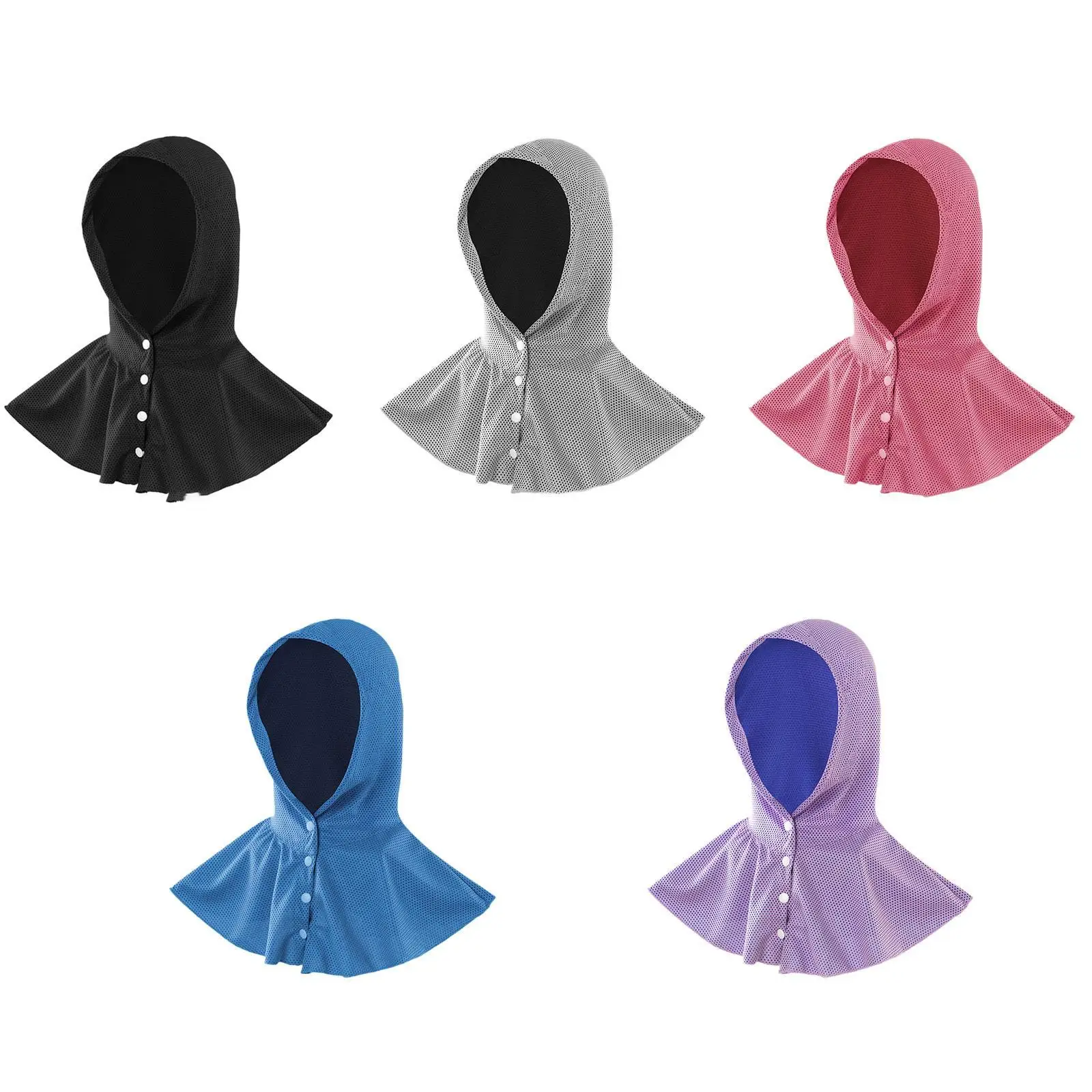 Cooling Hoodie Towel for Neck and Face Breathable Cooling Towel for Running Hiking Camping Cycling Hot Weather
