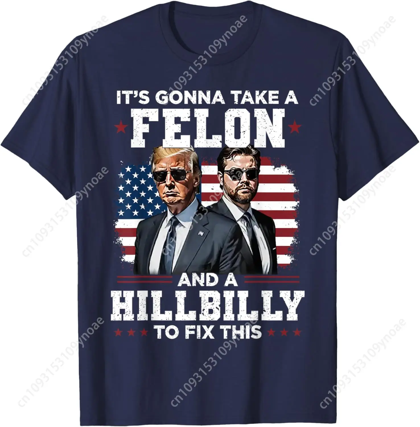 Trump Vance Its Gonna Take  A Hillbilly To Fix TShirt Man Women Cotton Tee Soft Shirt Breathable Top Short Sleeves Return