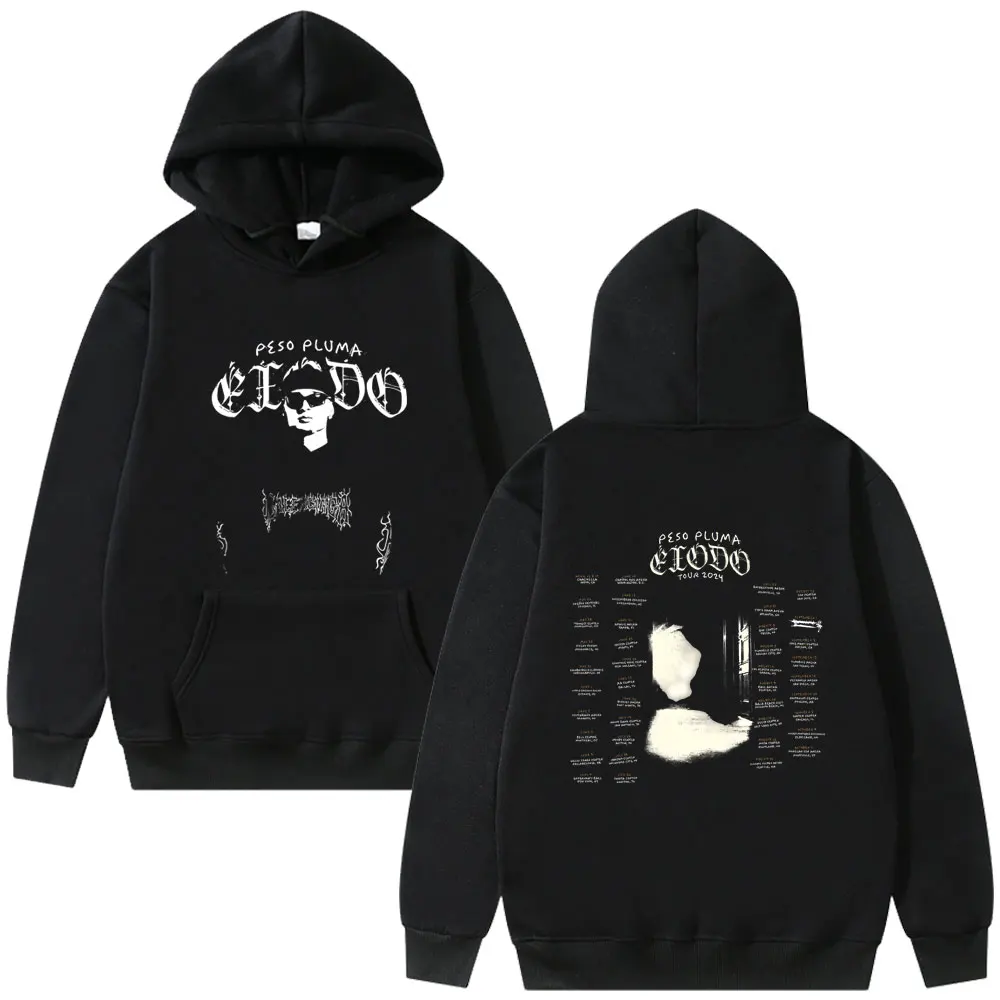 Singer Peso Pluma Exodo Tour 2024 Hoodie Men Hip Hop Fashion Streetwear Men Oversized Hooded Sweatshirt Men Women Casual Hoodies