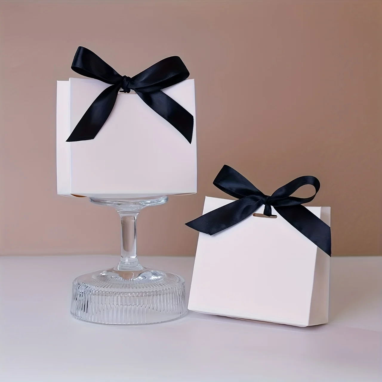 10-teiliges DIY Mini-Geschenktüten-Set – leere Geschenkbox für Hochzeiten – Verpackung für Geburtstagsfeiern mit Band – Hochzeitsgeschenkbox – Geschenkbox, Geschenktüten – Detail 6