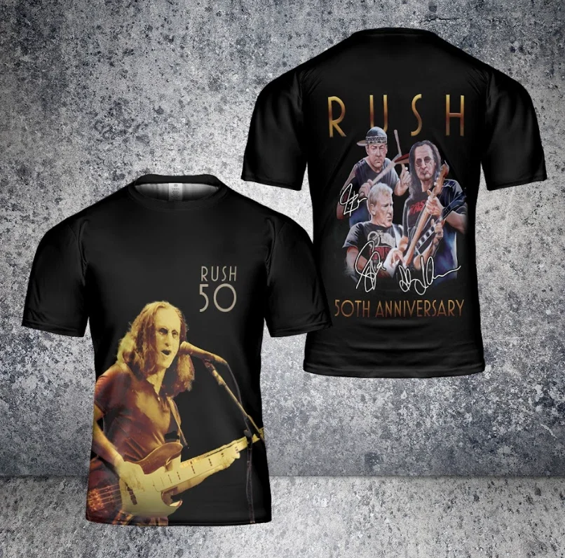 Popular Rock Rush Album 3D Print T-shirts Summer New Men Women Hip Hop Trend Short Sleeve TShirt Street Casual Oversized Y2k Top