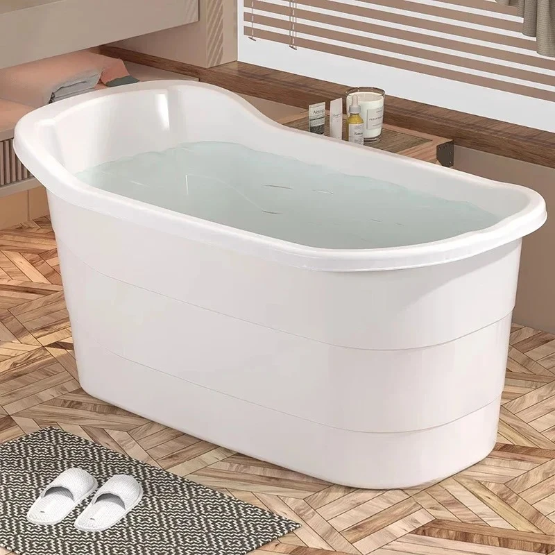 Factory Direct 2026 Top RatedComfortable One-piece Bathtubs for Adults Large Capacity Plastic Full-body Bathtub Modern Household